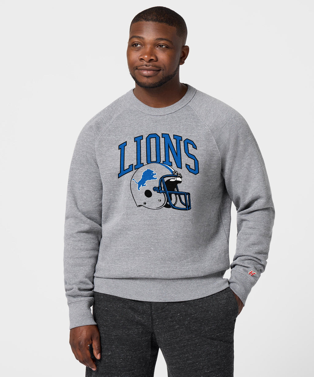 Detroit Lions Helmet Retro Crewneck