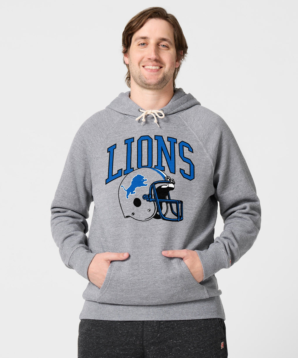 Detroit Lions Helmet Retro Hoodie