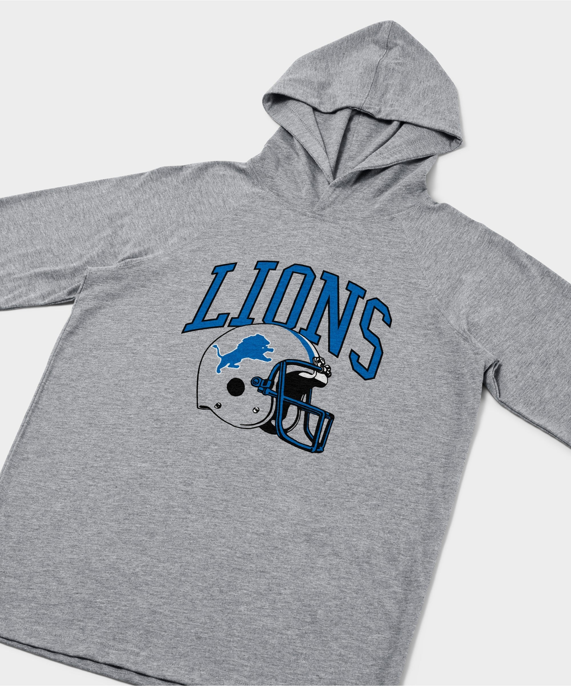 Detroit Lions Helmet Retro Lightweight Hoodie