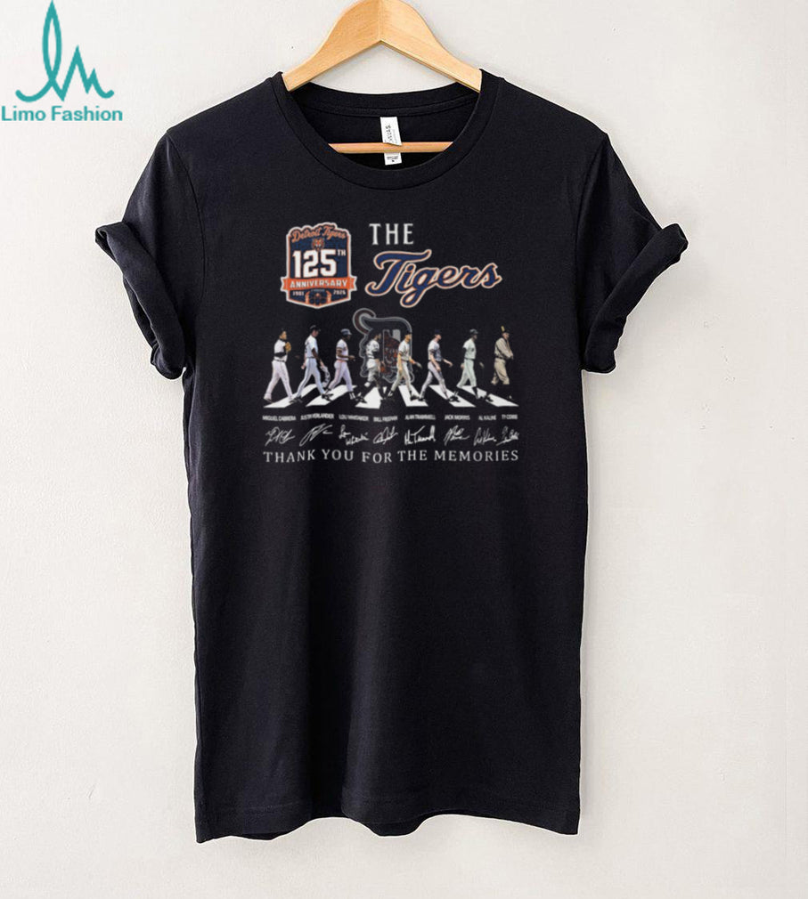 Detroit Tigers 125th Anniversary 1901 2026 Legends Abbey Road Signatures T Shirt