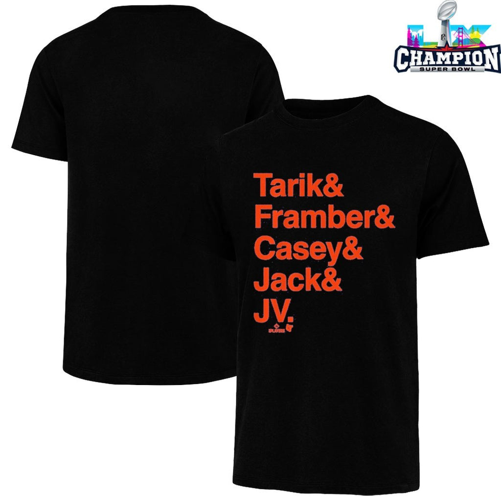Detroit Tigers Tarik Framber Casey Jack And JV Starting Rotation Ampersand Names T-shirts
