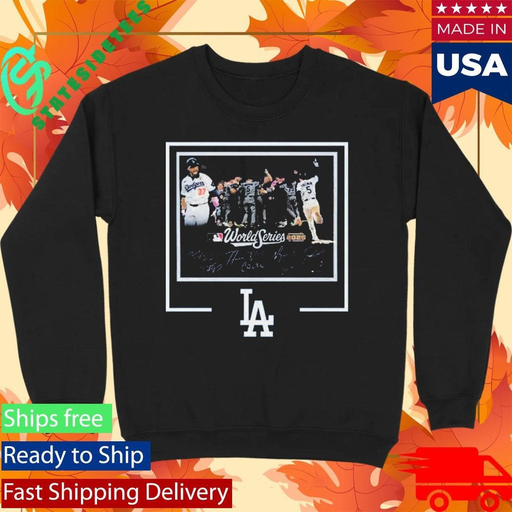 Dodgers Autographed World Series Signatures Shirt