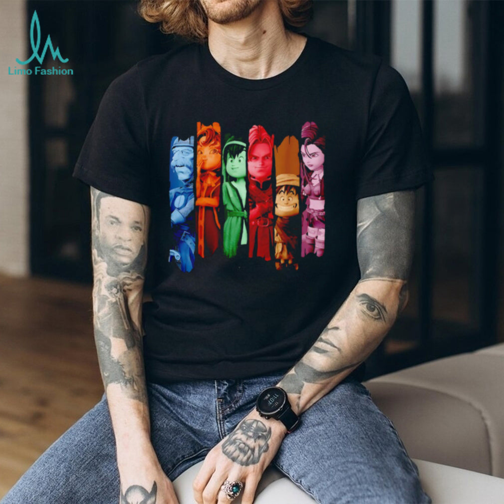 Dragon Quest Characters Vertical Panel Graphic T Shirt