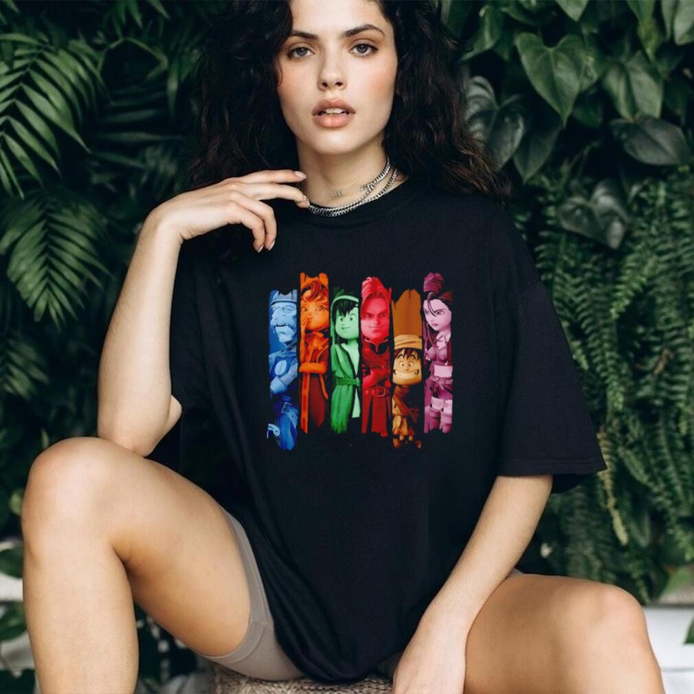 Dragon Quest Characters Vertical Panel Graphic T Shirt