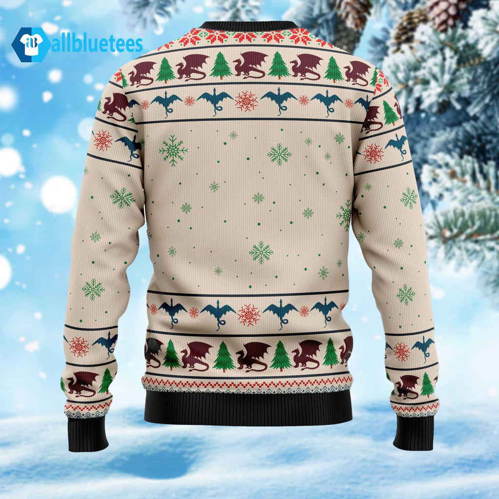 Dragon Tree Ugly Christmas Sweater