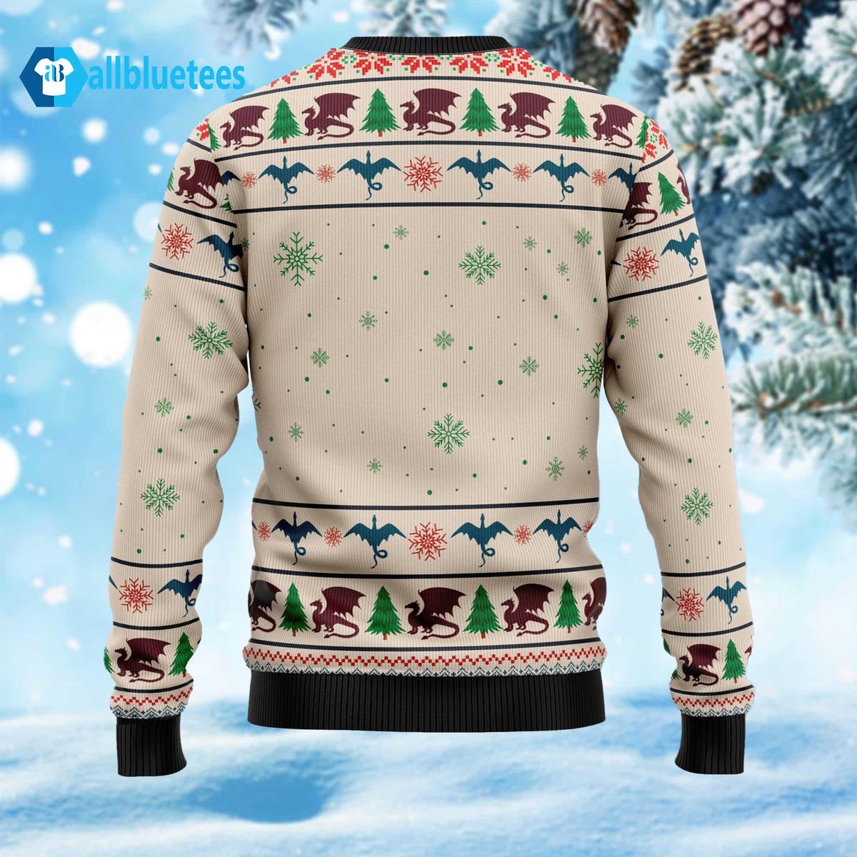 Dragon Tree Ugly Christmas Sweater