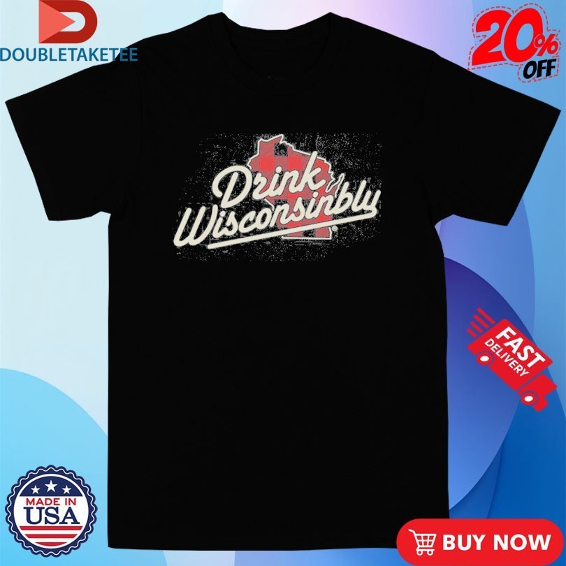 Drink Wisconsinbly Plaid Logo Shirts