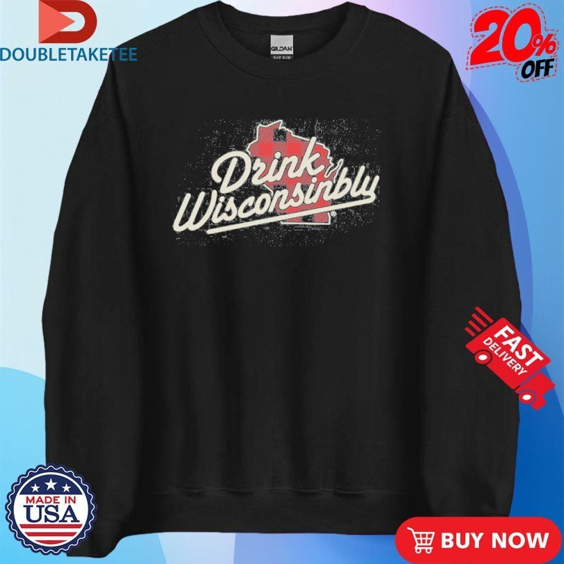 Drink Wisconsinbly Plaid Logo Shirts