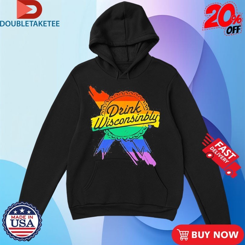 Drink Wisconsinbly Retro Ribbon Pride Shirts