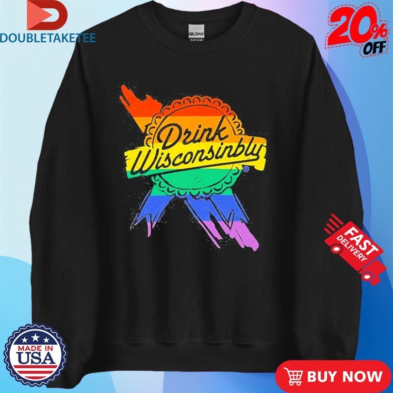 Drink Wisconsinbly Retro Ribbon Pride Shirts