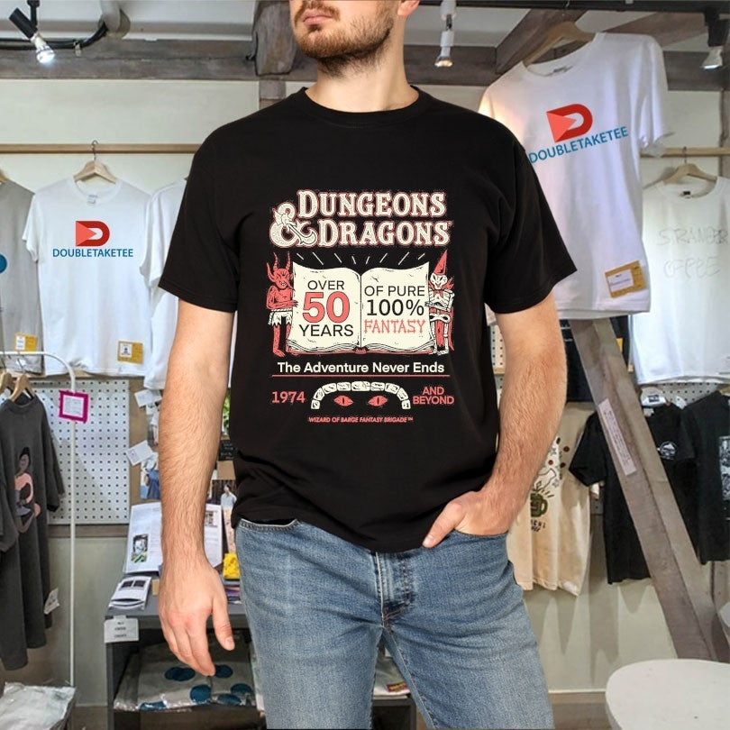 Dungeons And Dragons 50 Years Of Fantasy The Adventure Never Ends Wizard Of Barge Shirts