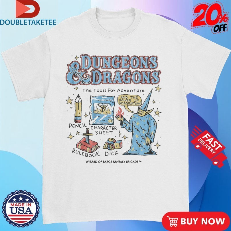 Dungeons And Dragons The Tools For Adventure Wizard Of Barge Shirts