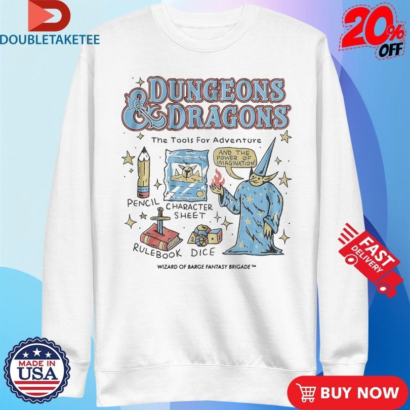 Dungeons And Dragons The Tools For Adventure Wizard Of Barge Shirts