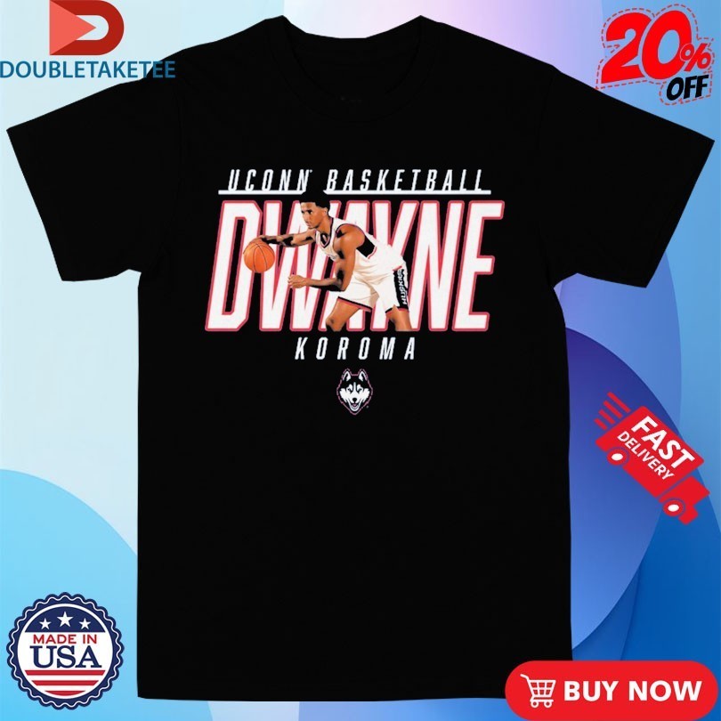 Dwayne Koroma Player Posture Uconn Huskies Basketball Shirts