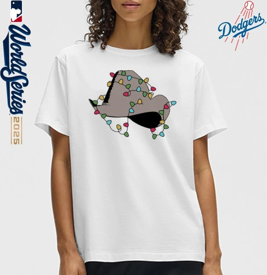 Dwight Yoakam Christmas Light Hat Shirt