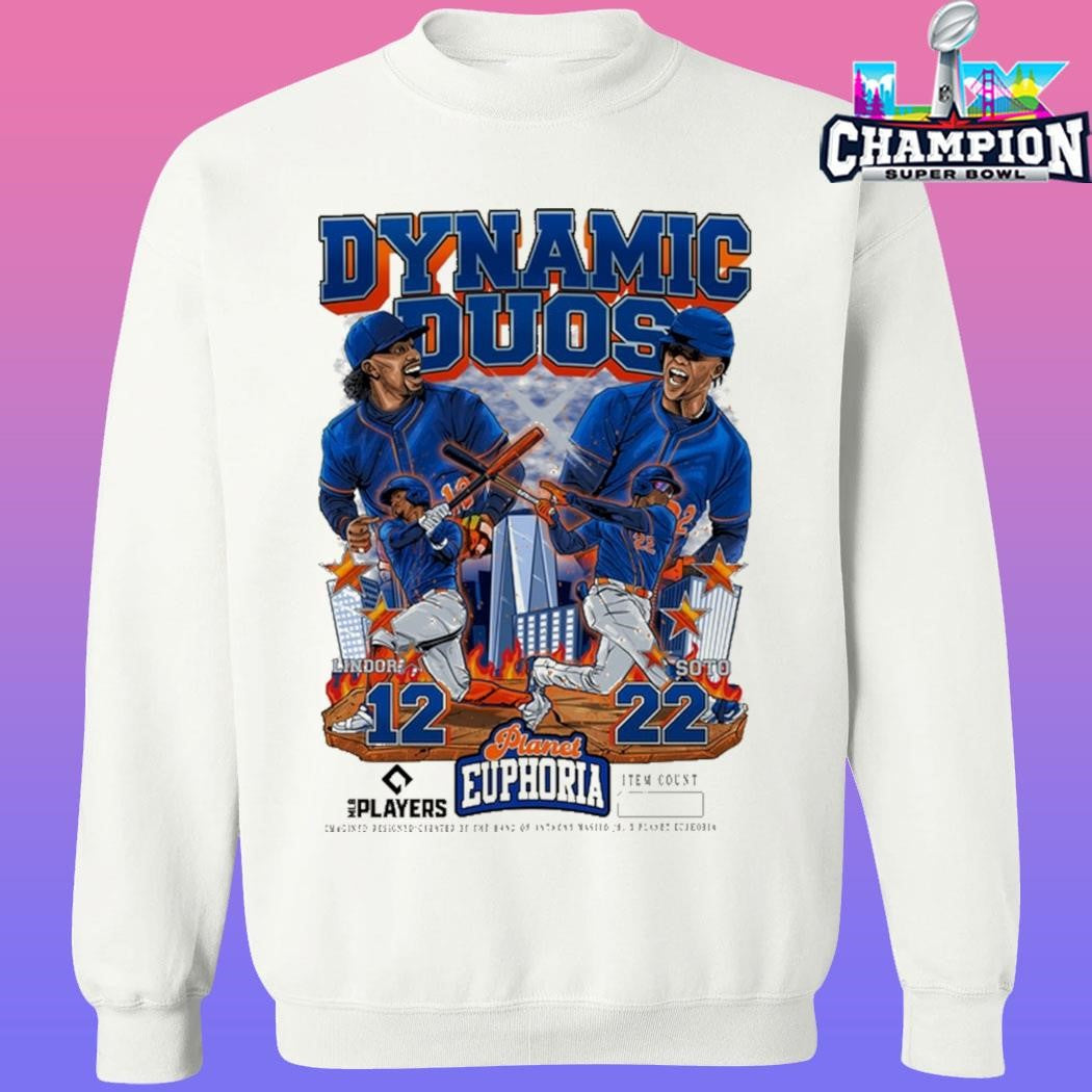 Dynamic Duos Lindor X Soto Planet Euphoria Mlb Players Shirt