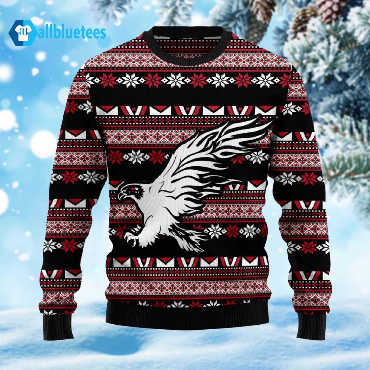 Eagle Native Ugly Christmas Sweater