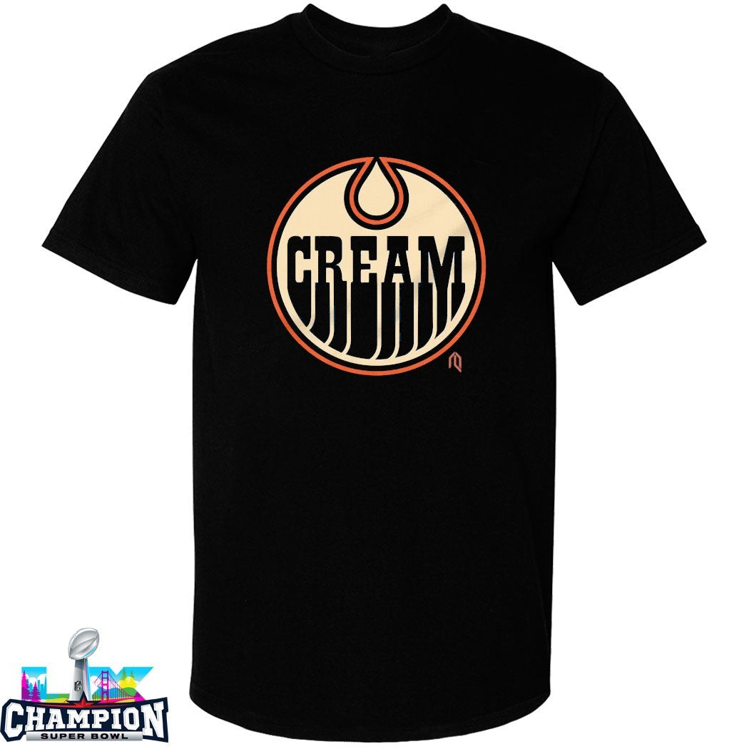 Edmonton Oilers Cream T-shirts