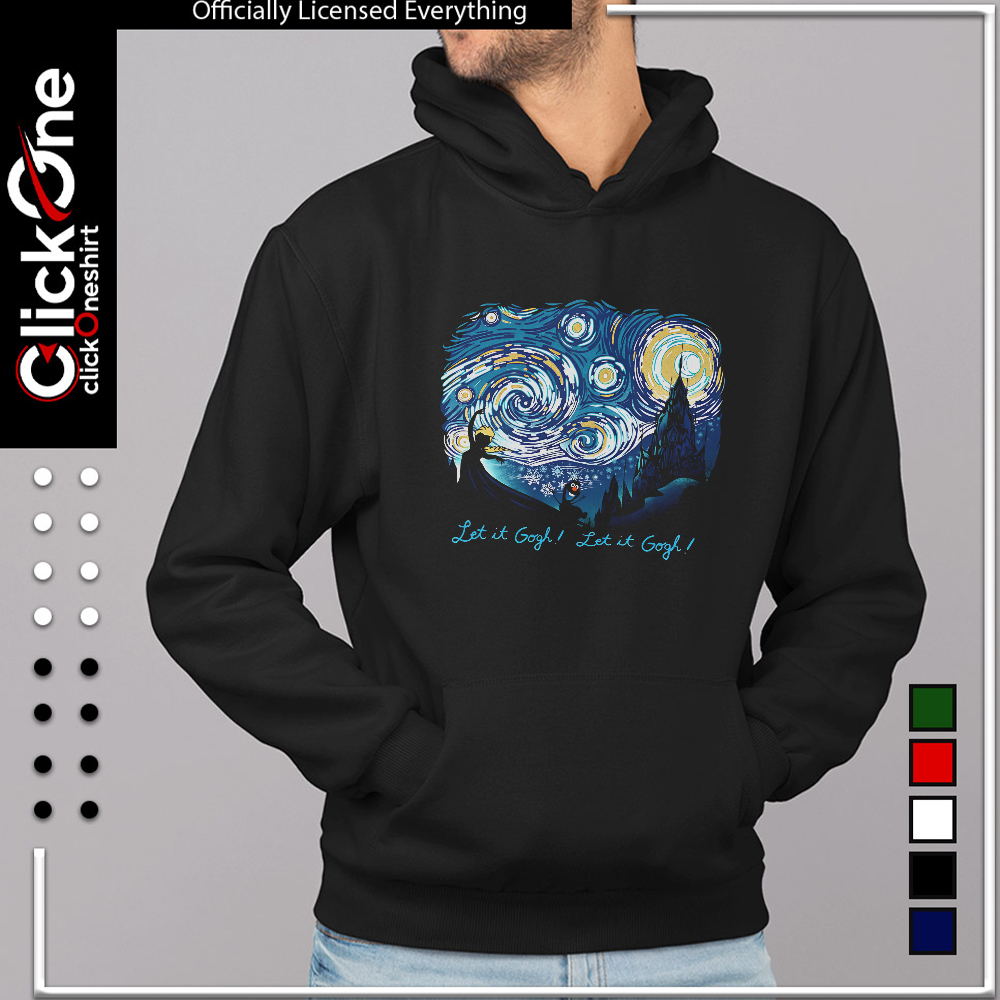 Elsa Olaf Frozen Starry Night Let it Gogh Let it Gogh shirt