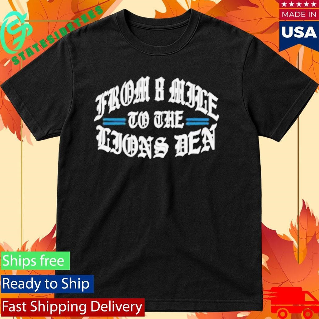 Eminem X Detroit Lions Helmet Shirt