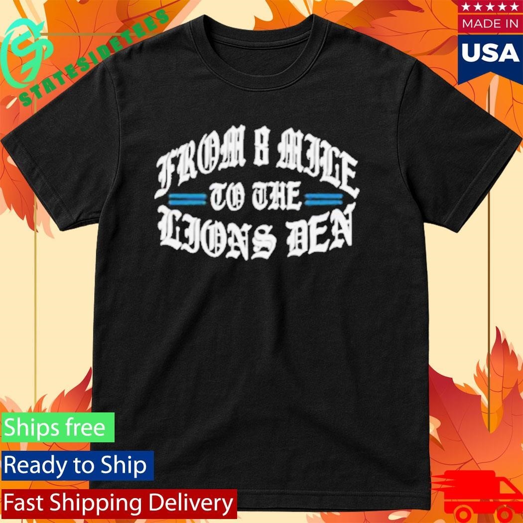 Eminem X Detroit Lions Helmet Shirt