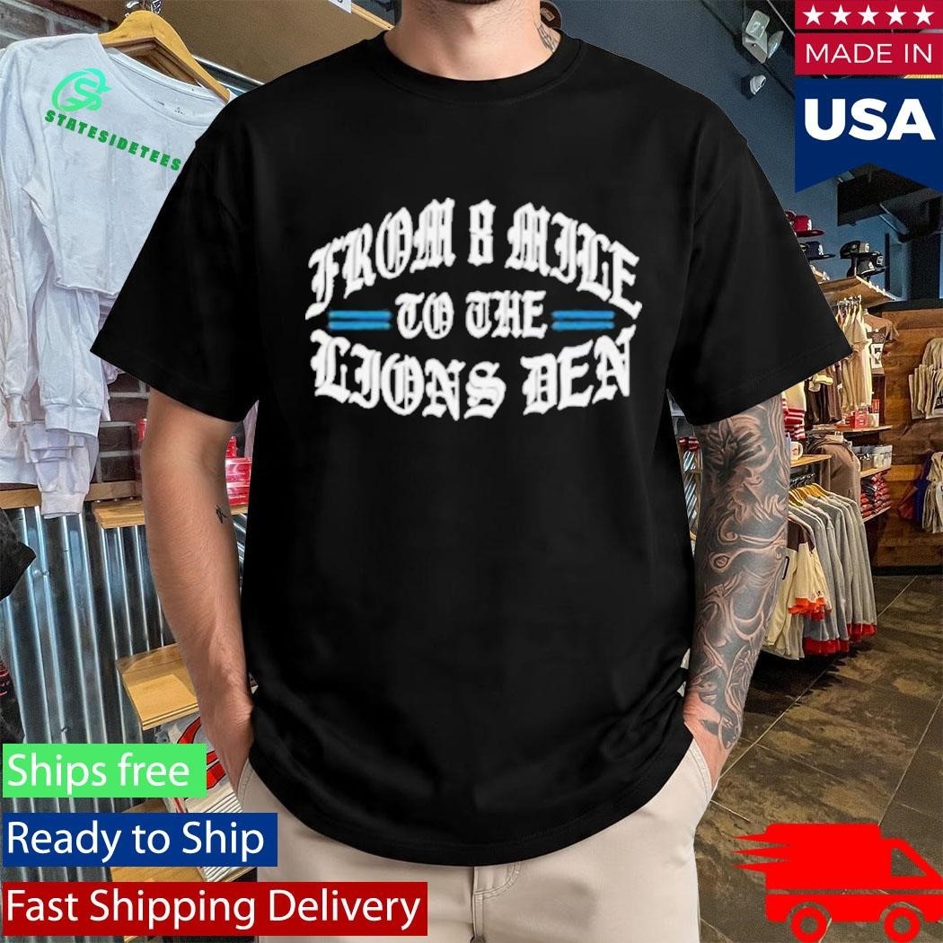 Eminem X Detroit Lions Helmet Shirt