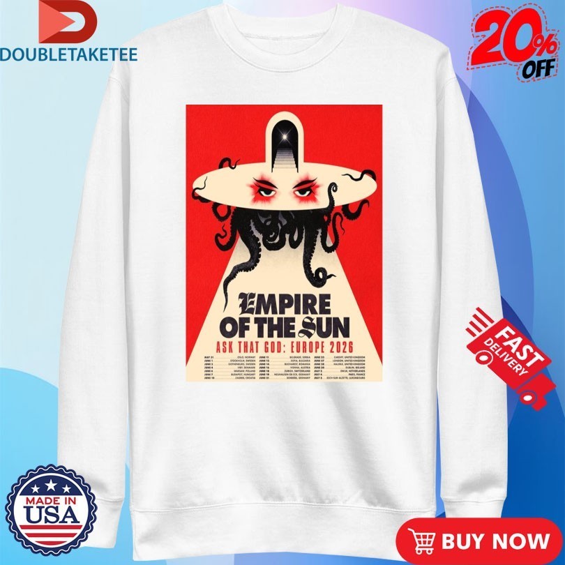 Empire Of The Sun Ask That God Europe 2026 Tour Shirts