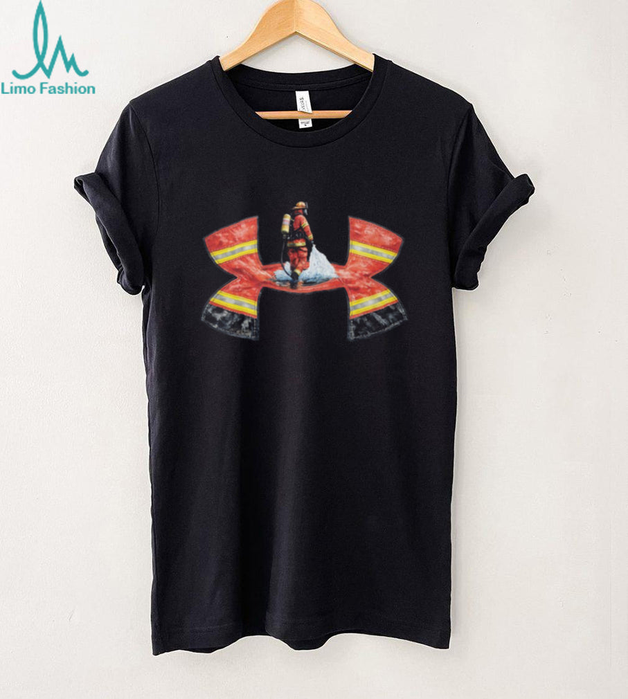 Firefighter First Responder Tribute Fire Axe Graphic T Shirt