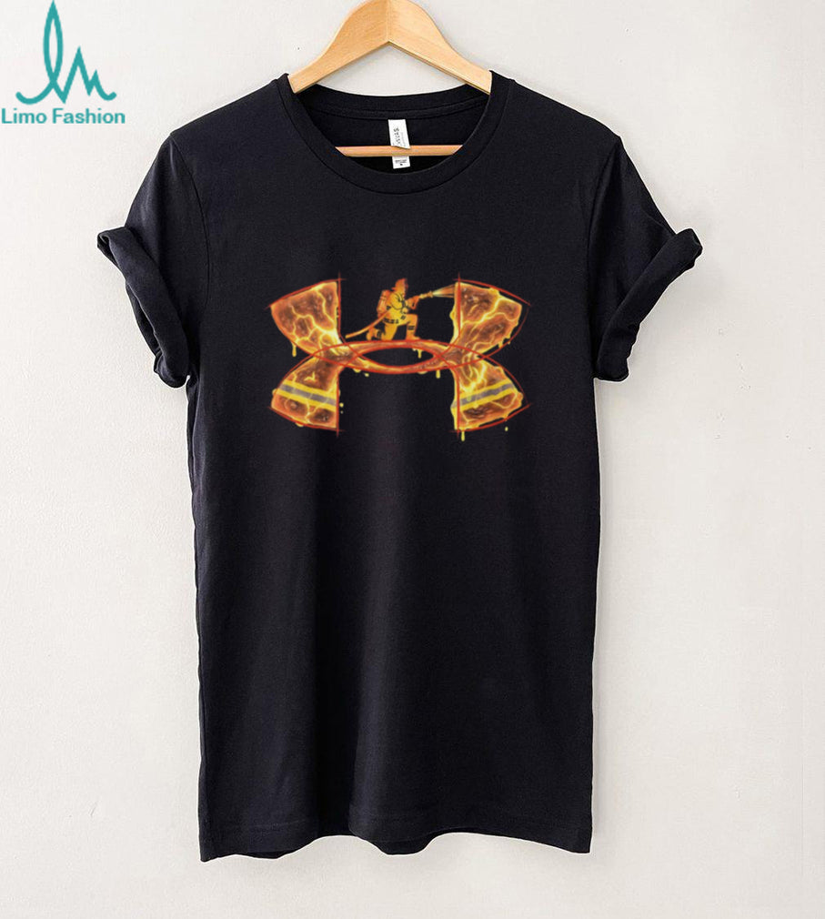 Firefighter Hero First Responder Fire Logo Graphic T Shirt