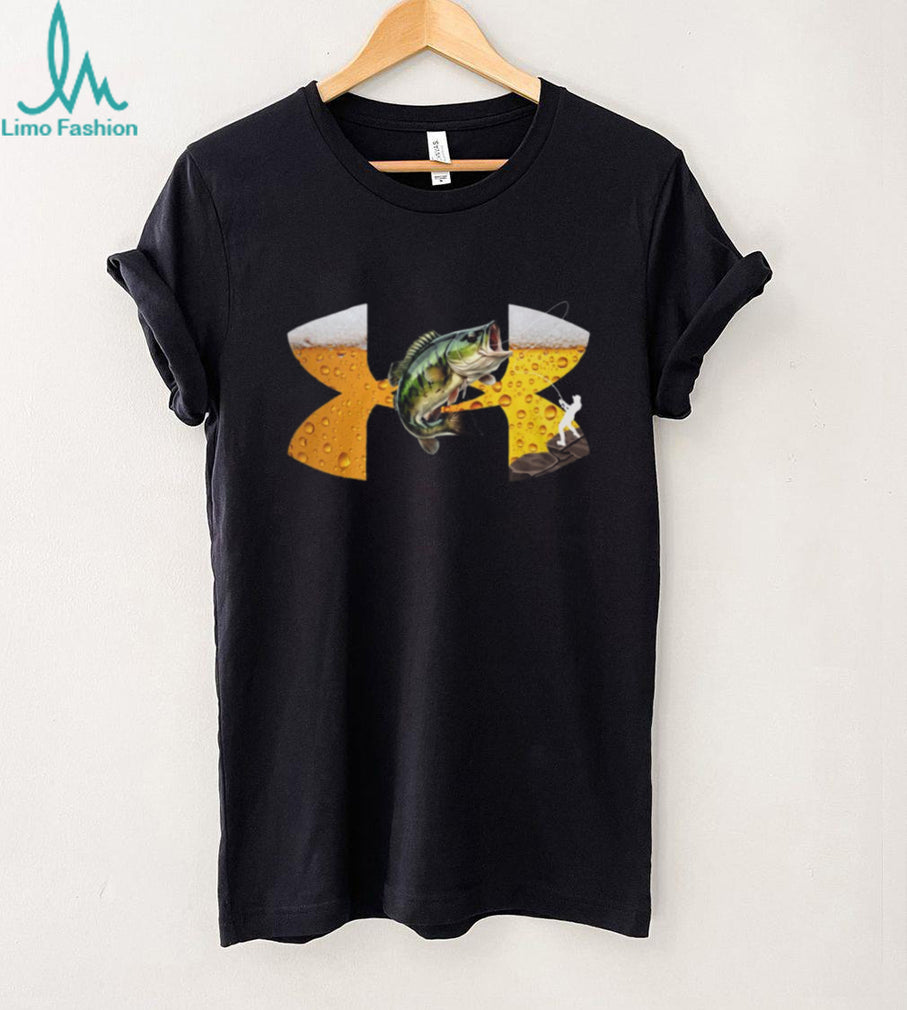 Fishing and Beer Bass Graphic Humor T Shirt