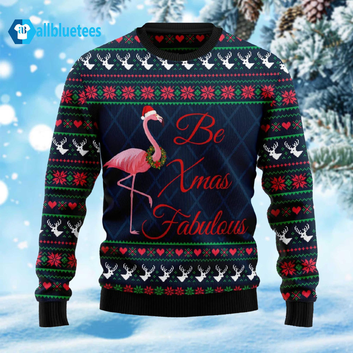 Flamingo Be Xmas Fabulous Ugly Christmas Sweater