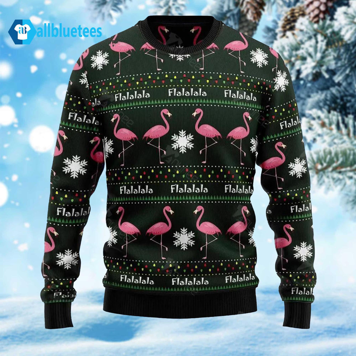 Flamingo Flalala Ugly Christmas Sweater