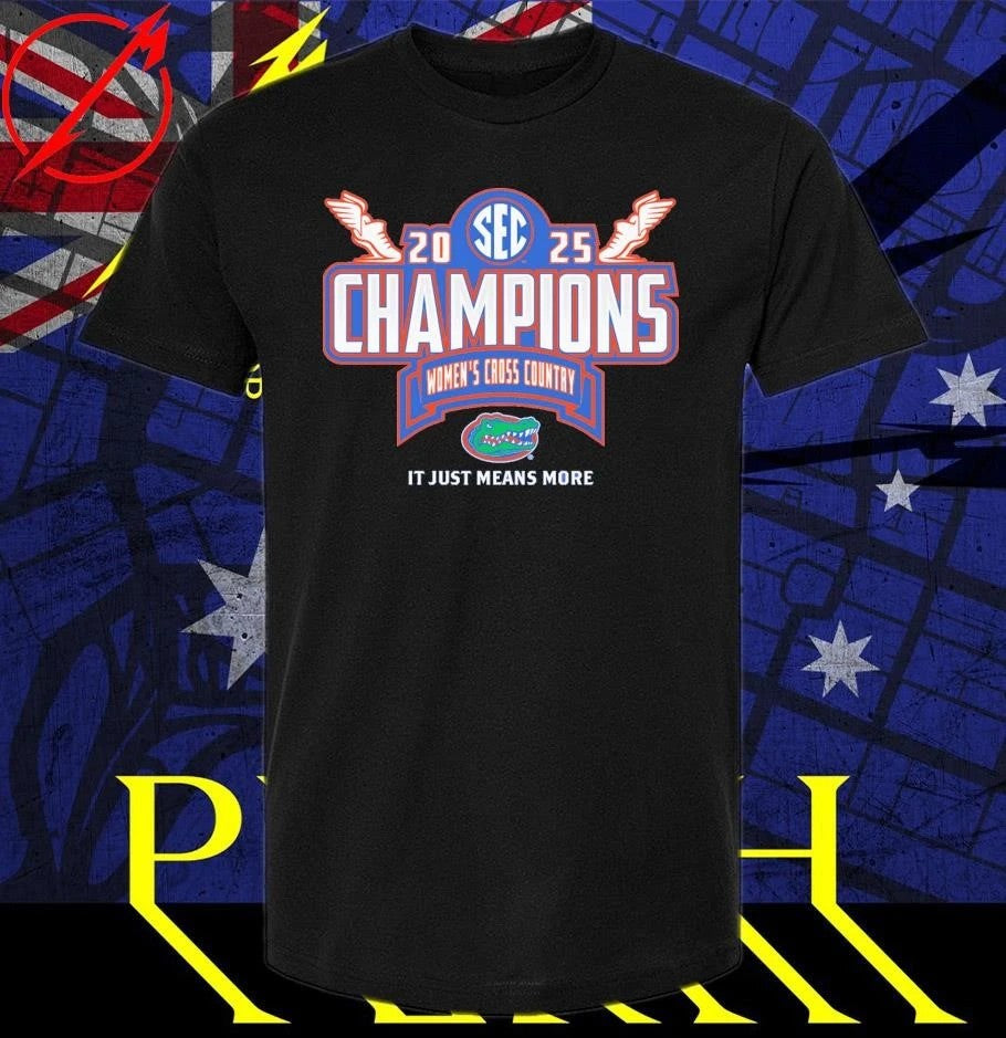 Florida Gators 2025 SEC Women’s Cross Country Conference Champions Locker Room T-Shirt