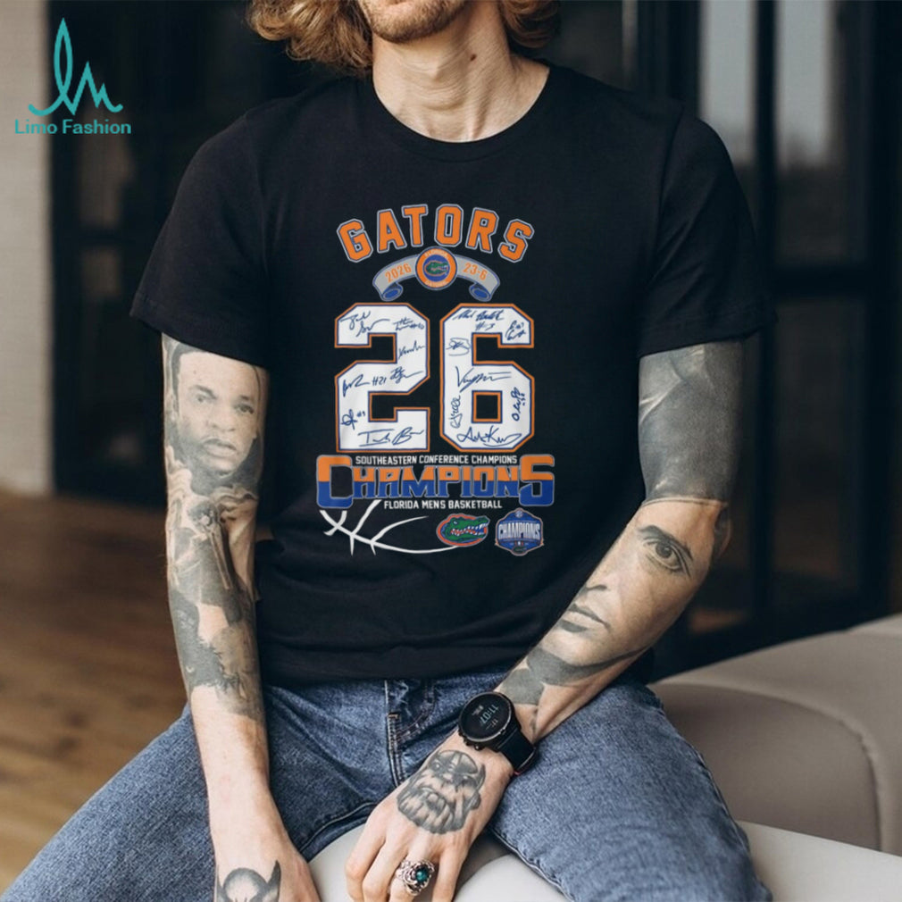 Florida Gators 2026 SEC Men’s Basketball Champions Signature T Shirt