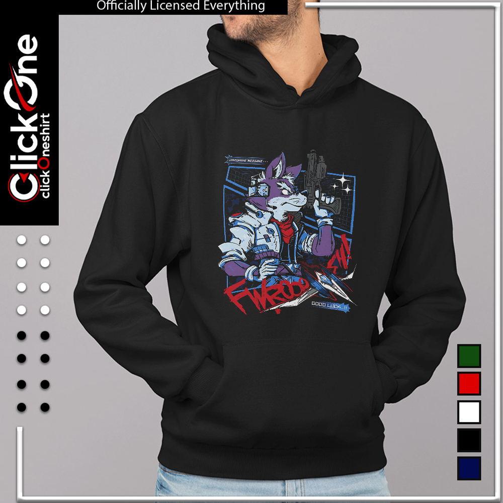 Fox Mccloud Star Fox Incoming Message Fwrooo Sh Good Luck shirt