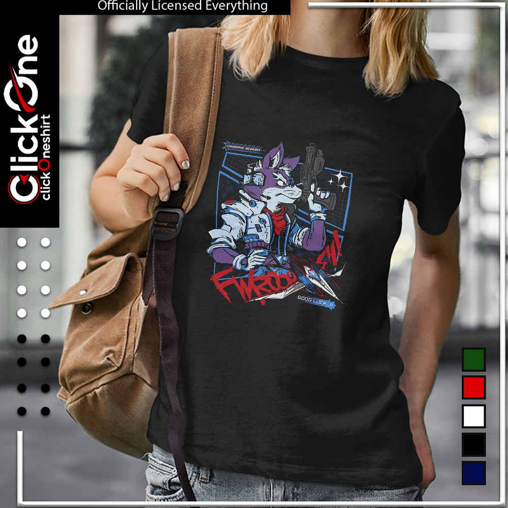 Fox Mccloud Star Fox Incoming Message Fwrooo Sh Good Luck shirt