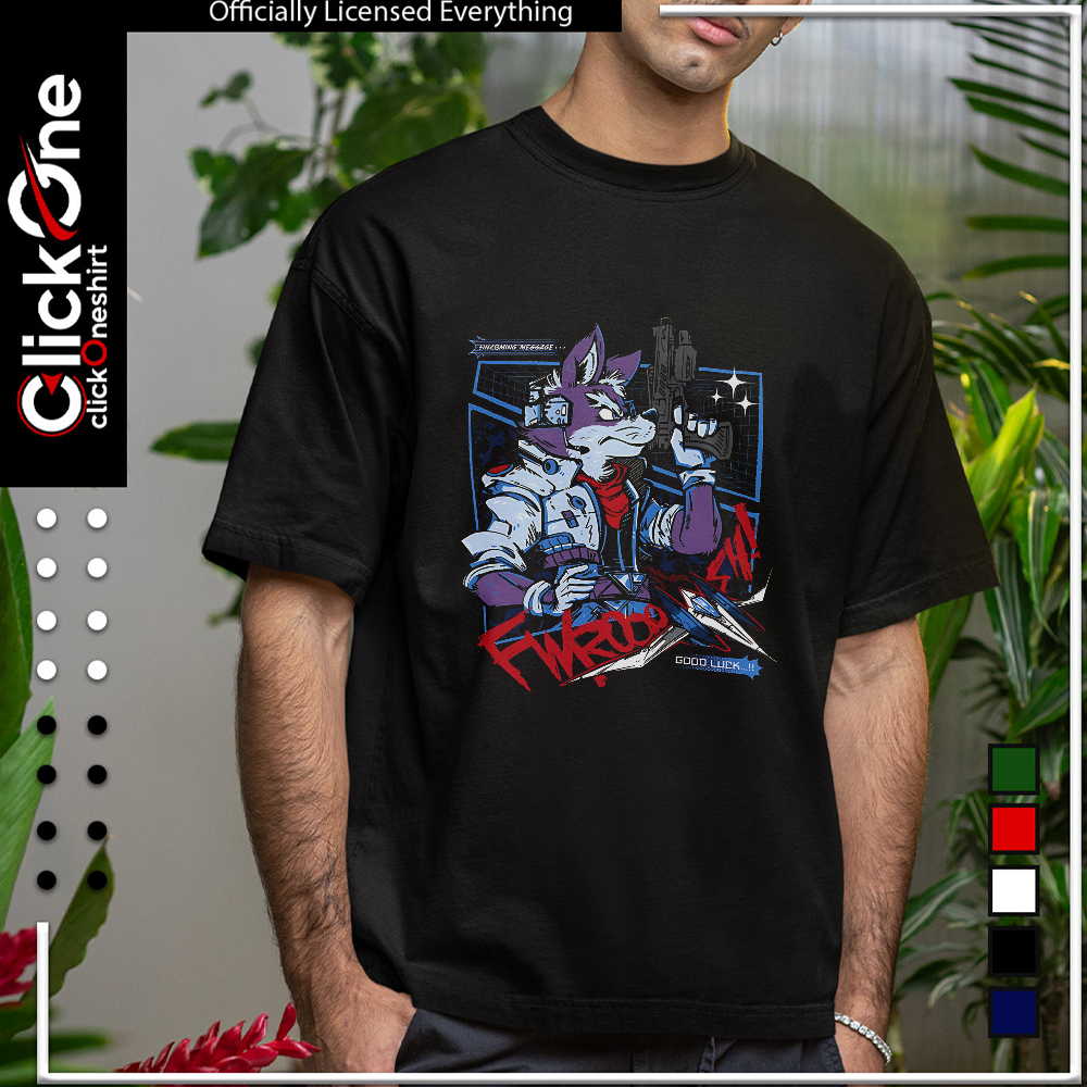 Fox Mccloud Star Fox Incoming Message Fwrooo Sh Good Luck shirt