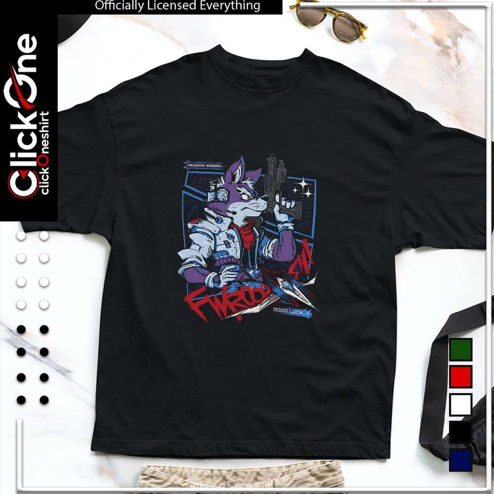 Fox Mccloud Star Fox Incoming Message Fwrooo Sh Good Luck shirt
