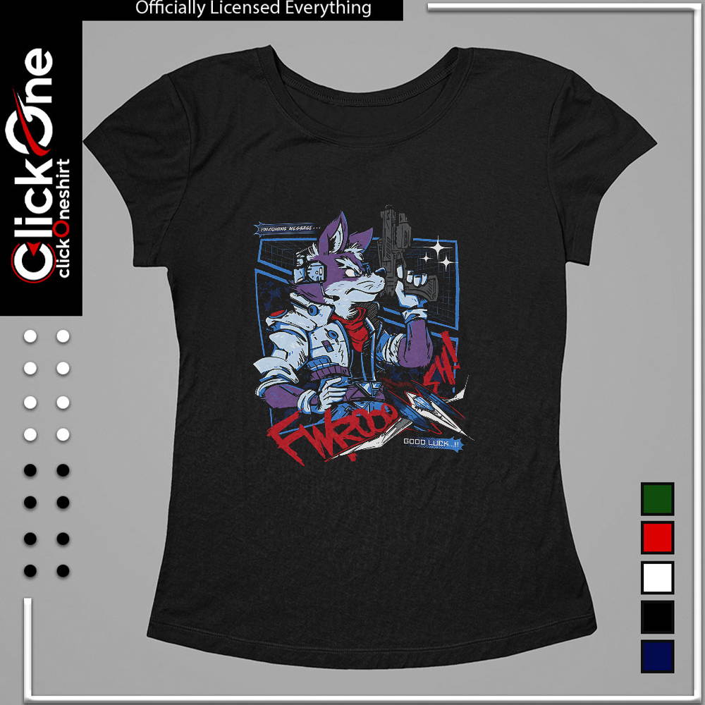 Fox Mccloud Star Fox Incoming Message Fwrooo Sh Good Luck shirt