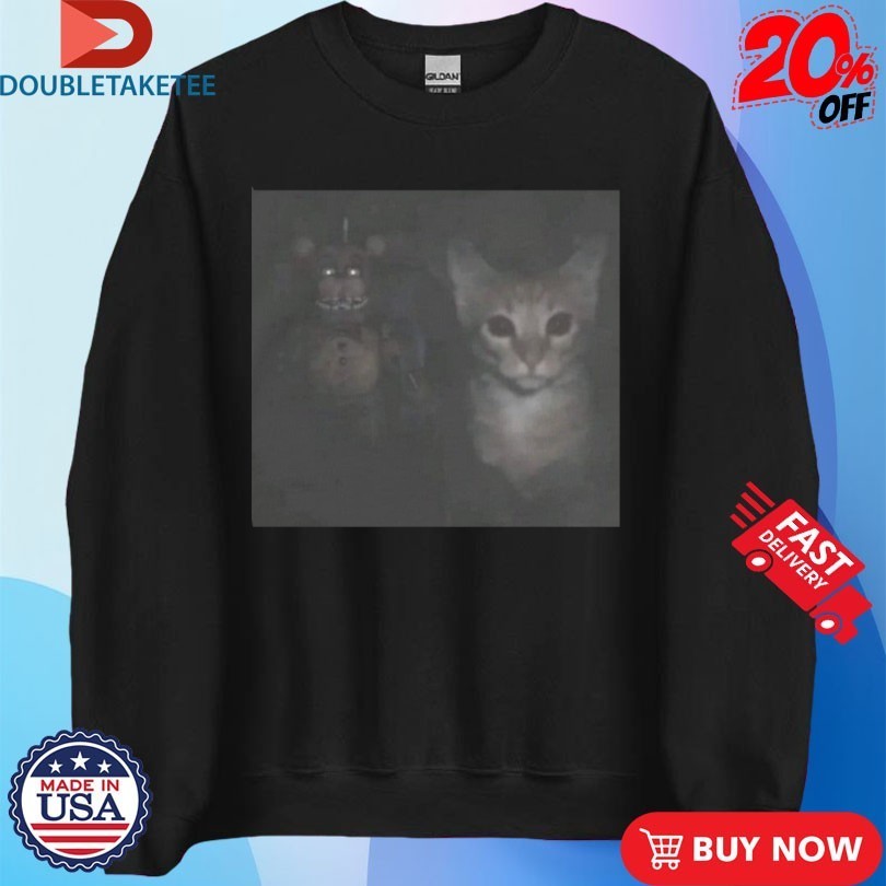 Freddy Fazbear And Cat FNAF Shirts