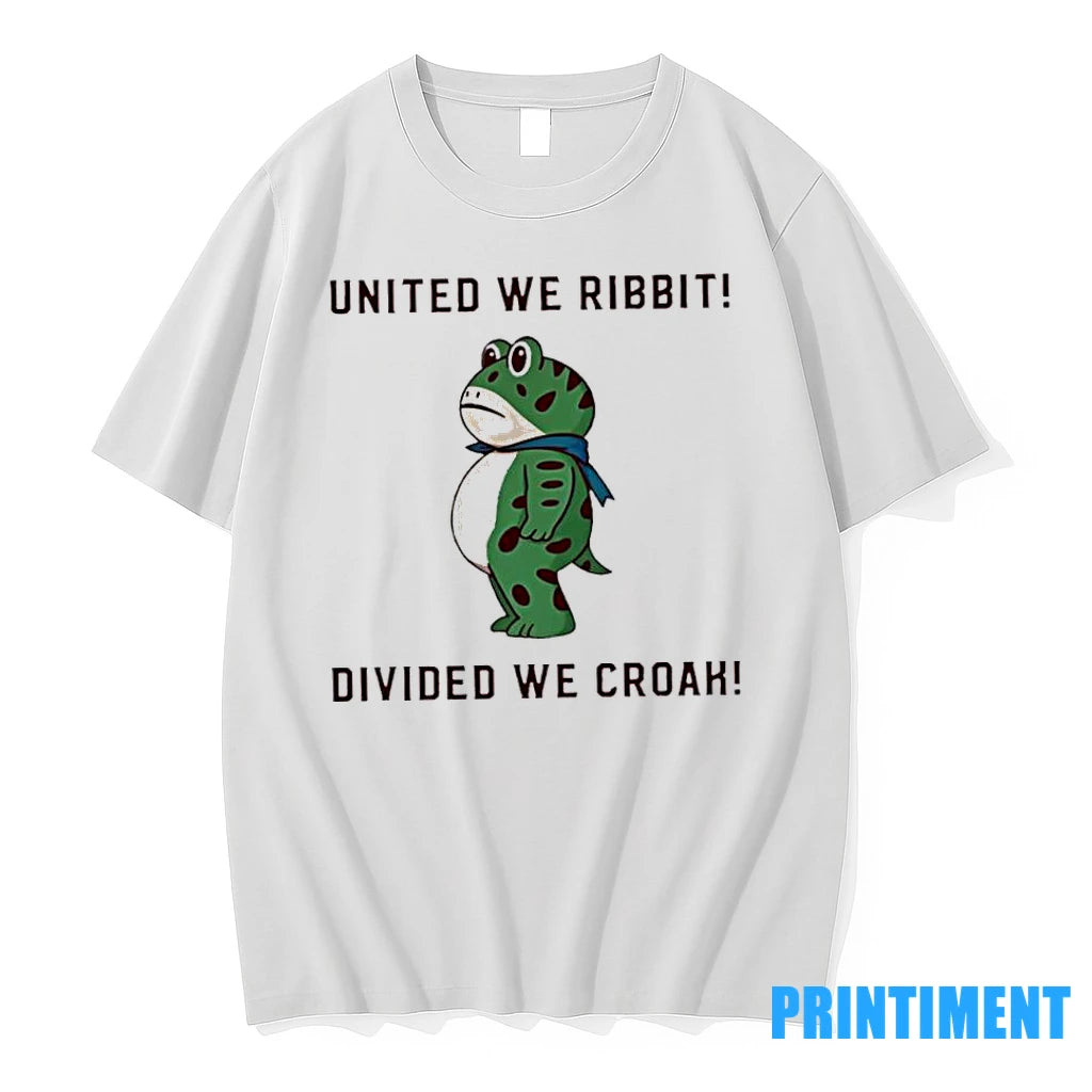 Frog United We Ribbit Divided We Croak Tshirts Sweater