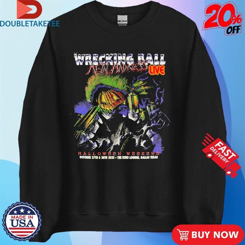 Frozen Soul Wrecking Ball Halloween Weekend The Echo Lounge Dallas Texas Live Color Shirts