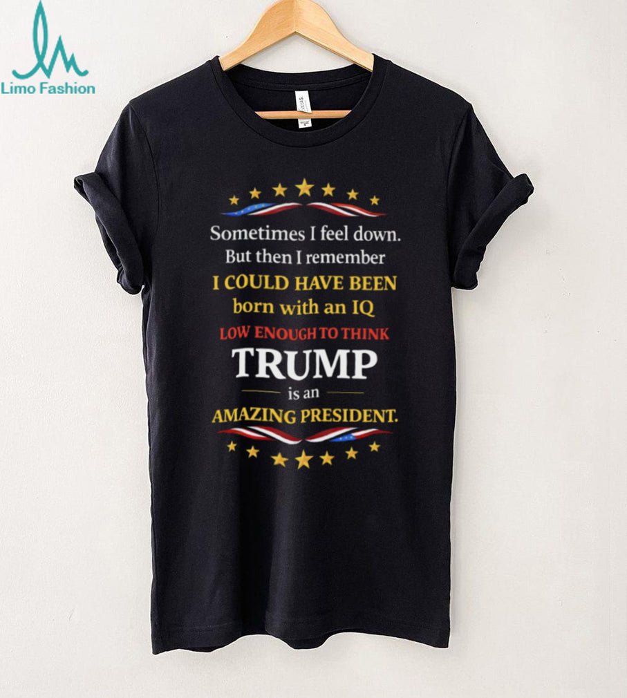 Funny Anti Trump Political Satire IQ Sarcastic Quote T Shirt