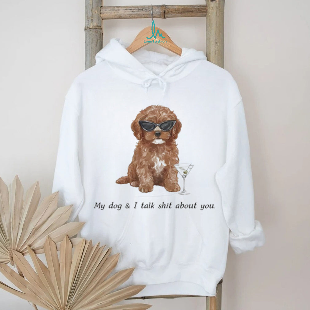 Funny Cockapoo Dog With Martini Sunglasses Sassy Quote Tee