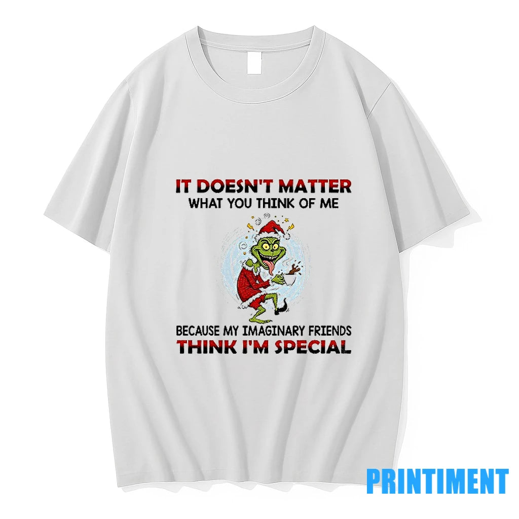 Funny Grinch Santa It Doesnt Matter What You Think Of Me Think Im Special Tshirts Hoodie, Sweatshirt | InkNestWear.com