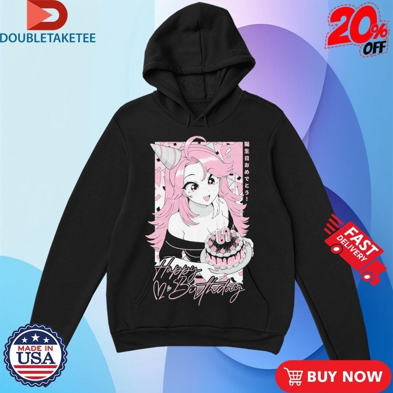 Gamer Supps Waifu Happy Birthday Girl Shirts