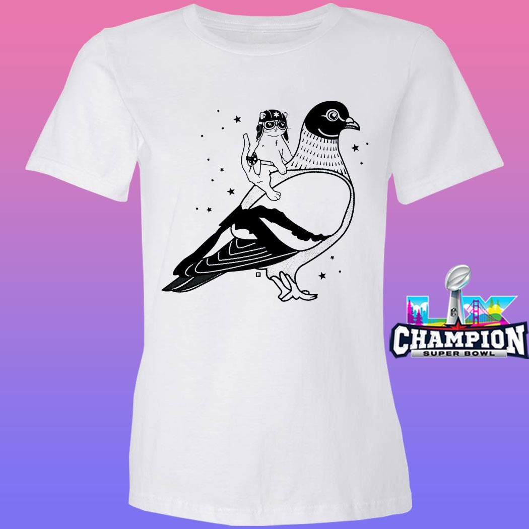 Gary Riding Pigeon Shirt