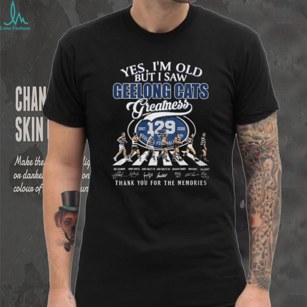Geelong Cats Greatness Legends Signature Memories Fan T Shirt
