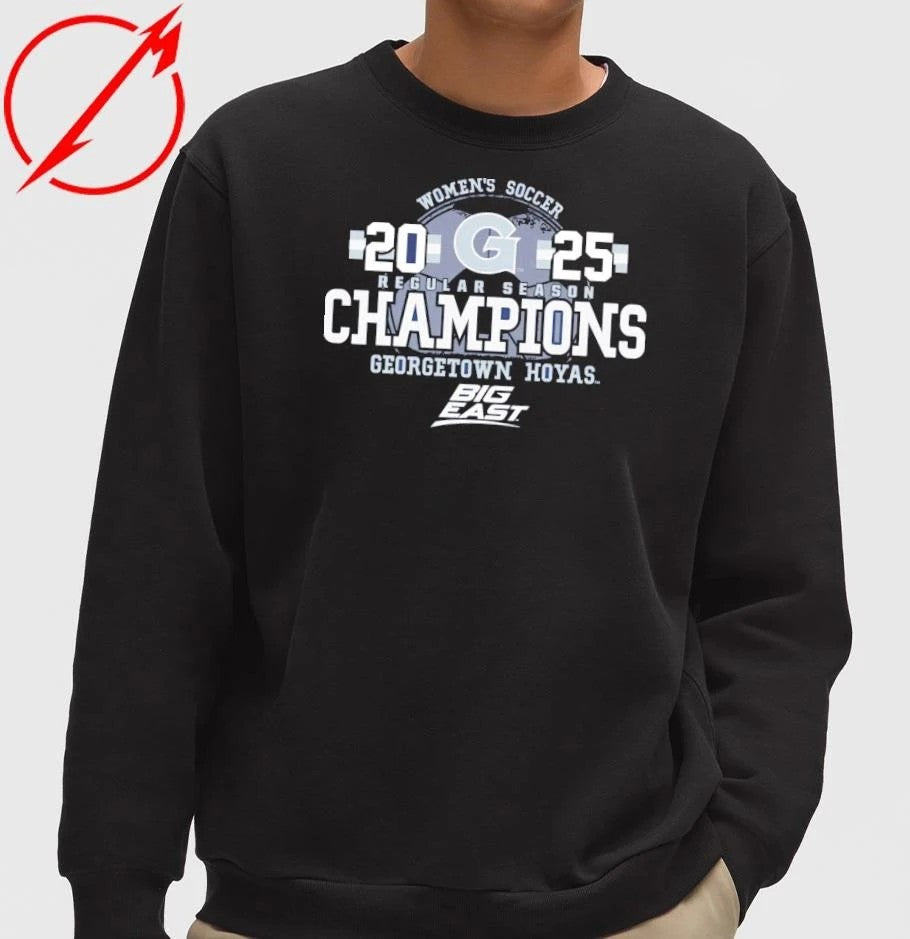 Georgetown Hoyas 2025 Big East Women’s Soccer Regular Season Champions T-Shirt