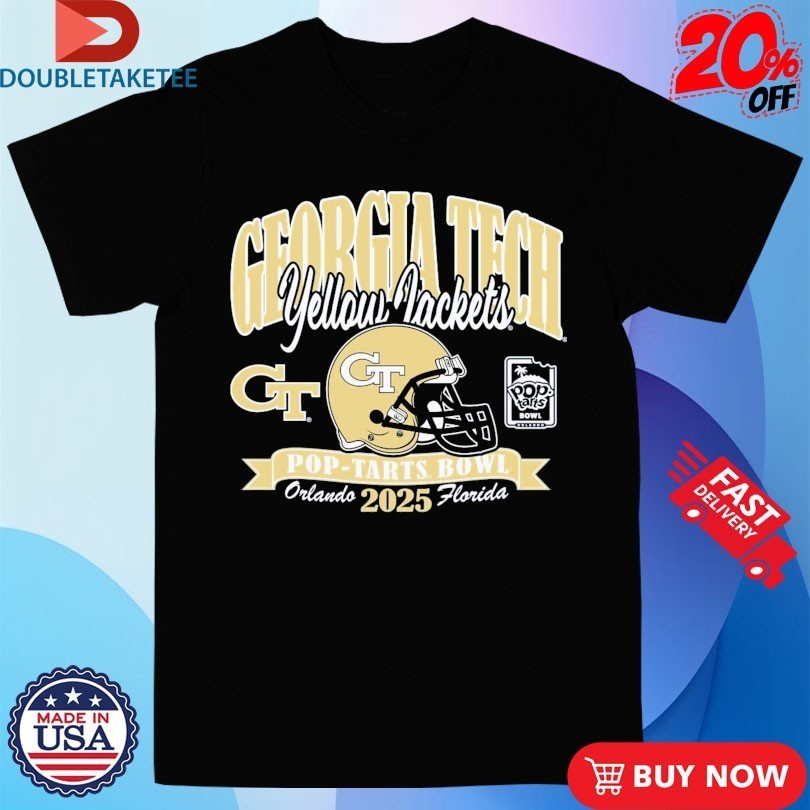 Georgia Tech Yellow Jackets Football Pop-Tarts Bowl Orlando Florida Helmet 2025 Shirts